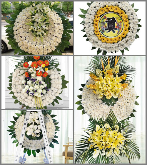 四川遂宁射洪县金鹤乡花圈速递